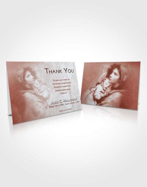 Funeral Thank You Card Template Ruby Love Mary and Jesus