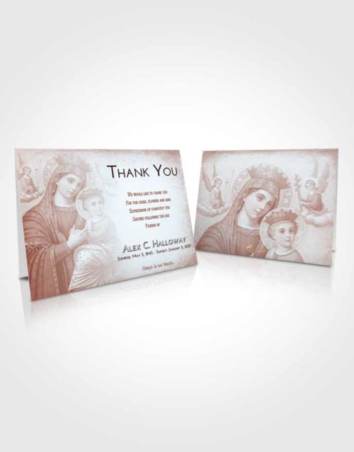 Funeral Thank You Card Template Ruby Love Marys Love