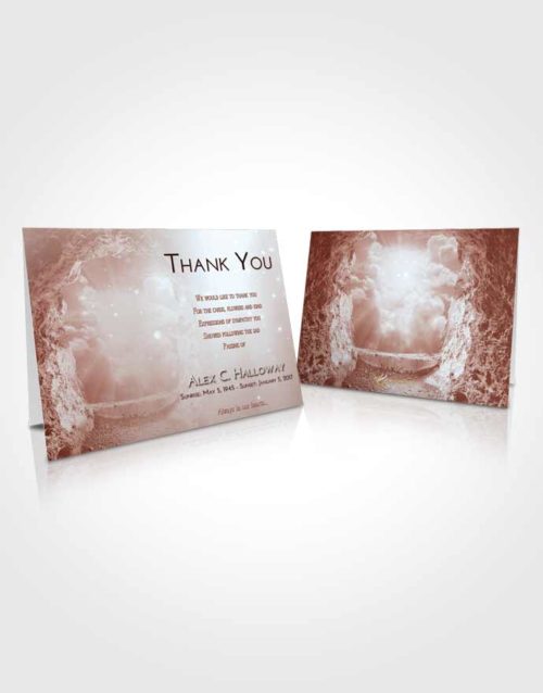 Funeral Thank You Card Template Ruby Love Rocky Gates to Heaven