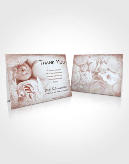 Funeral Thank You Card Template Ruby Love Rose Magic