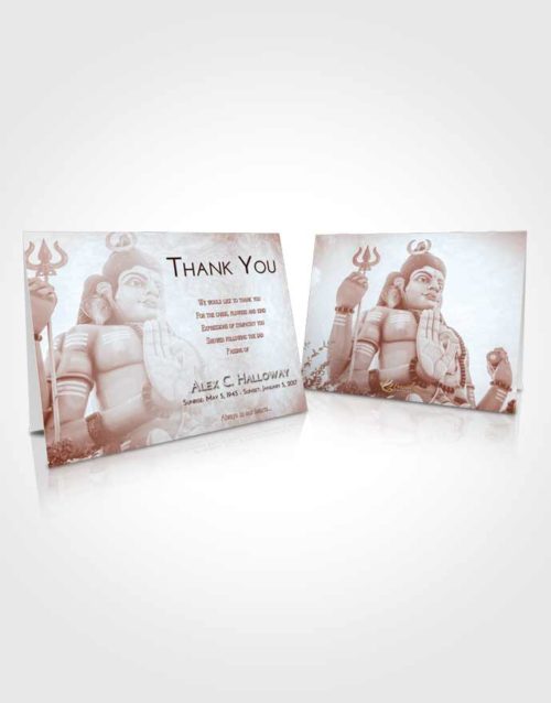 Funeral Thank You Card Template Ruby Love Shiva Divinity