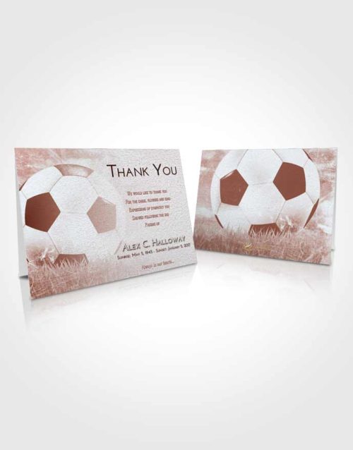Funeral Thank You Card Template Ruby Love Soccer Dreams