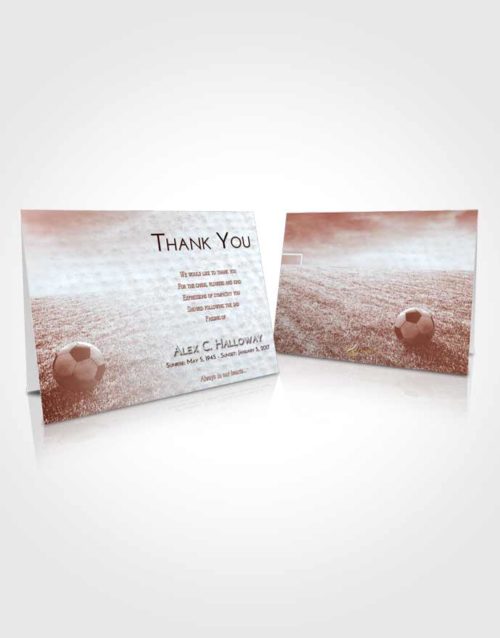 Funeral Thank You Card Template Ruby Love Soccer Journey