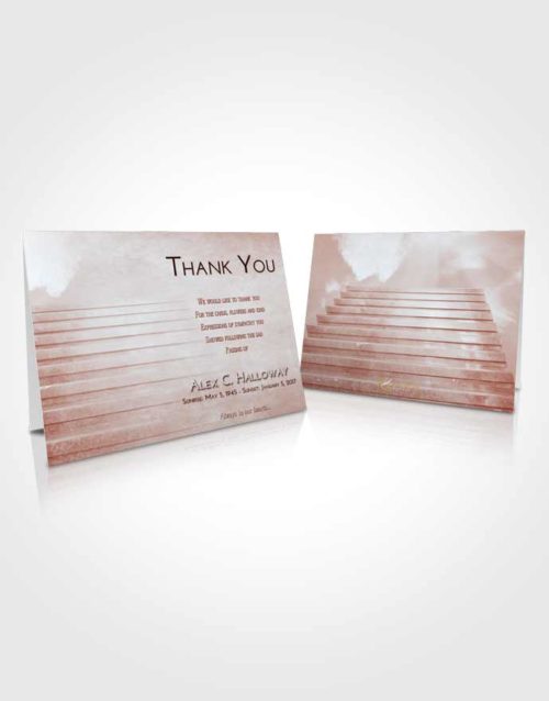 Funeral Thank You Card Template Ruby Love Stairway Into the Sky