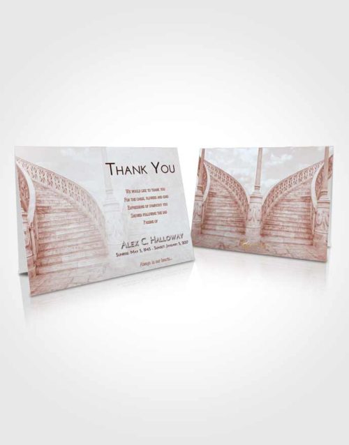 Funeral Thank You Card Template Ruby Love Stairway of Love