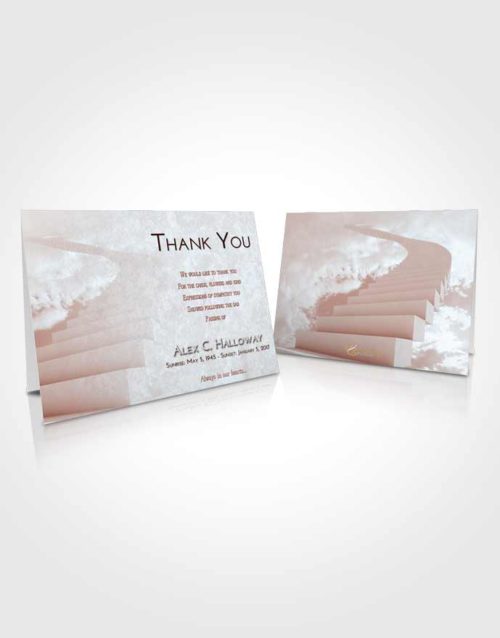 Funeral Thank You Card Template Ruby Love Stairway to Divinity