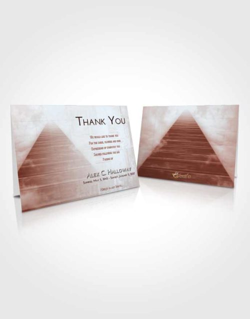 Funeral Thank You Card Template Ruby Love Stairway to Eternity