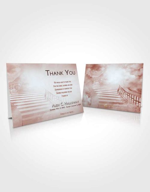 Funeral Thank You Card Template Ruby Love Stairway to Freedom