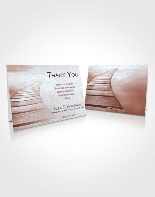 Funeral Thank You Card Template Ruby Love Stairway to Life