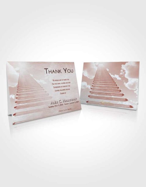 Funeral Thank You Card Template Ruby Love Steps to Heaven