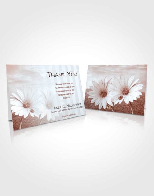 Funeral Thank You Card Template Ruby Love Summer Flower