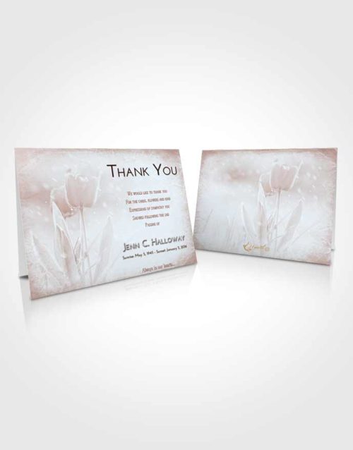 Funeral Thank You Card Template Ruby Love Tulip Whisper