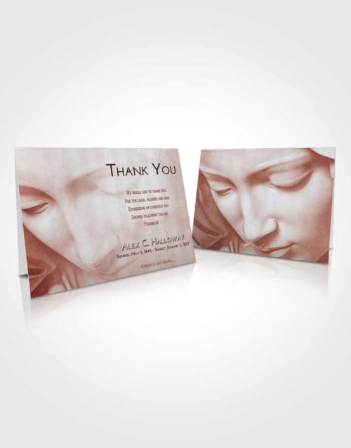 Funeral Thank You Card Template Ruby Love Virgin Mary