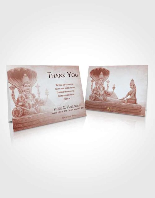 Funeral Thank You Card Template Ruby Love Vishnu Desire