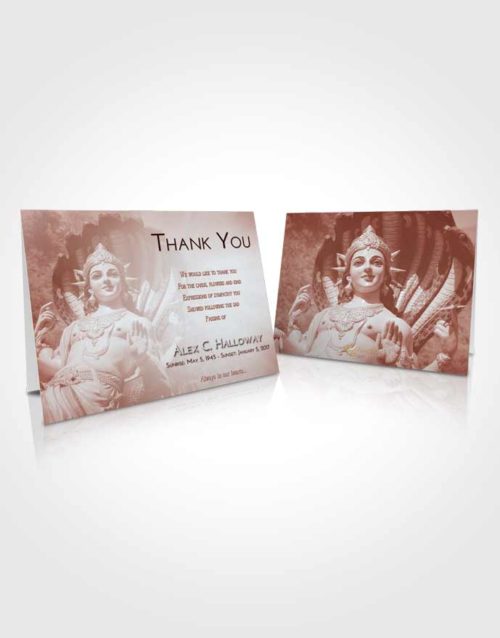 Funeral Thank You Card Template Ruby Love Vishnu Mystery