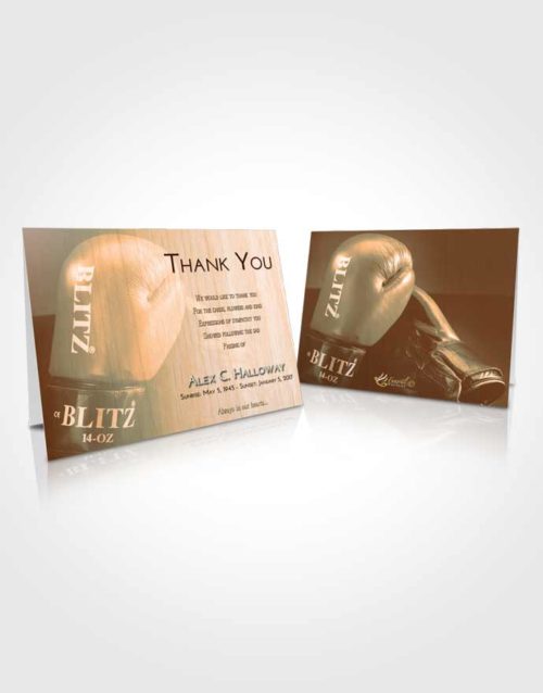 Funeral Thank You Card Template Soft Dusk Boxing Blitz