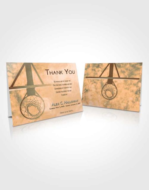 Funeral Thank You Card Template Soft Dusk In the Hoop