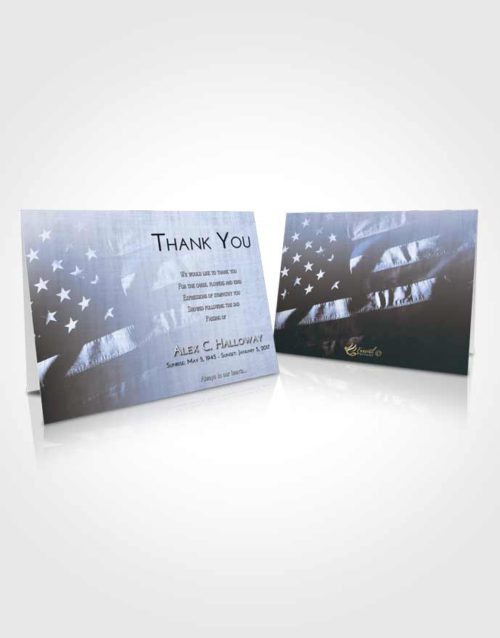 Funeral Thank You Card Template Splendid American Veteran