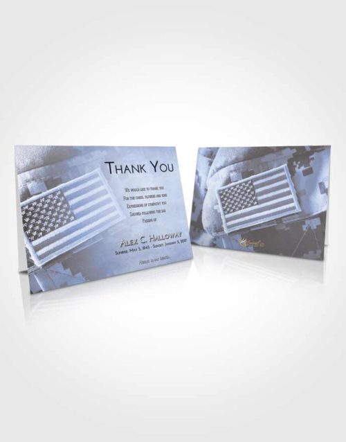 Funeral Thank You Card Template Splendid Army Days