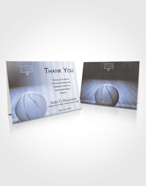 Funeral Thank You Card Template Splendid Basketball Dreams