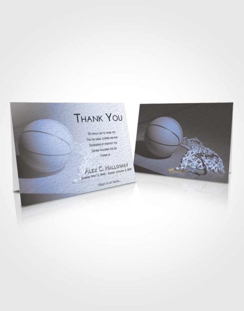 Funeral Thank You Card Template Splendid Basketball Peace
