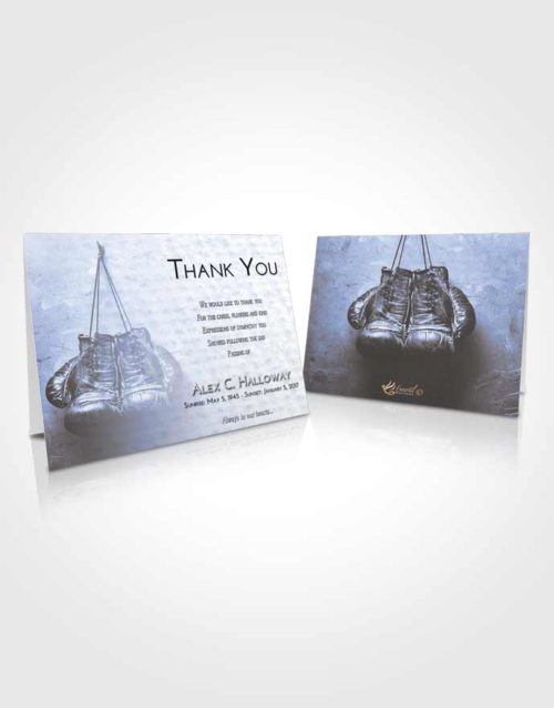 Funeral Thank You Card Template Splendid Boxing Victory