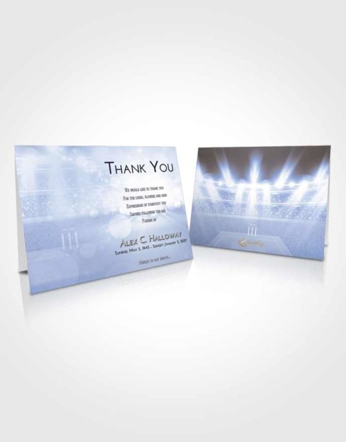 Funeral Thank You Card Template Splendid Cricket Pride