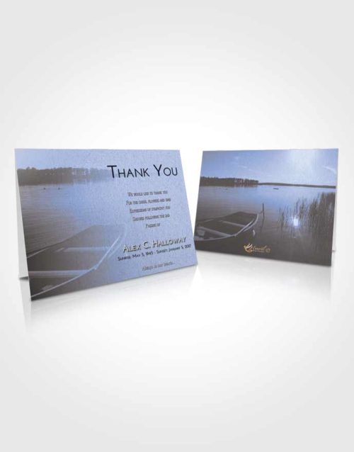 Funeral Thank You Card Template Splendid Fishing Boat