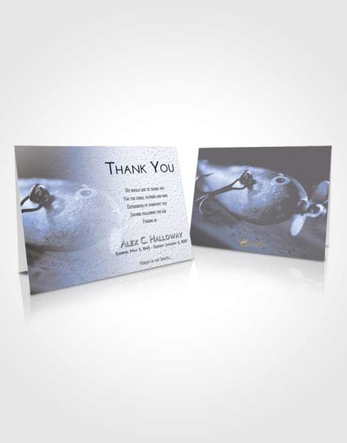 Funeral Thank You Card Template Splendid Fishing Escape