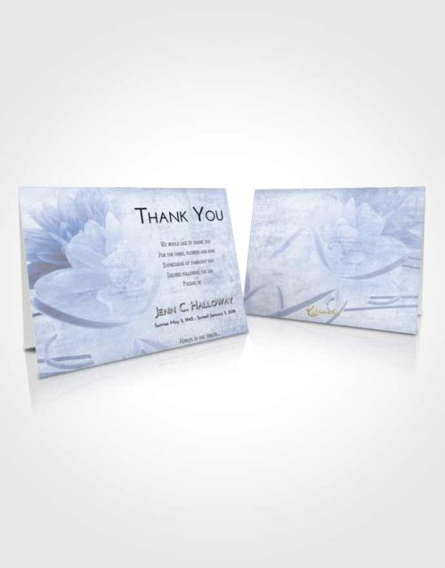 Funeral Thank You Card Template Splendid Floral Dream