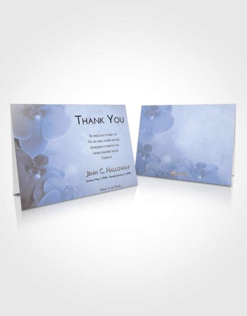 Funeral Thank You Card Template Splendid Floral Love
