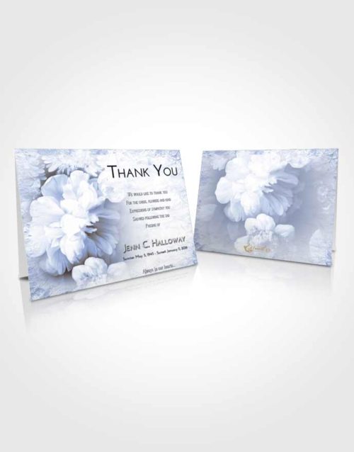 Funeral Thank You Card Template Splendid Floral Mist