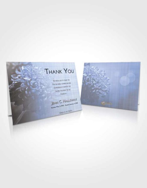 Funeral Thank You Card Template Splendid Floral Morning