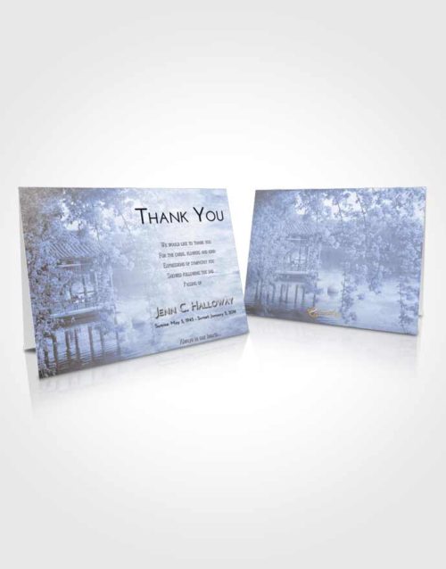 Funeral Thank You Card Template Splendid Floral Oriental