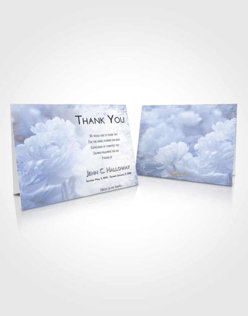 Funeral Thank You Card Template Splendid Floral Paradise
