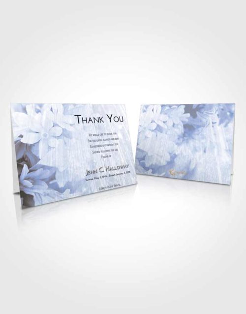 Funeral Thank You Card Template Splendid Floral Serenity