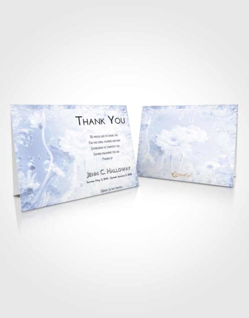 Funeral Thank You Card Template Splendid Floral Tranquility