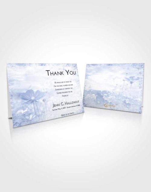 Funeral Thank You Card Template Splendid Floral Whispers