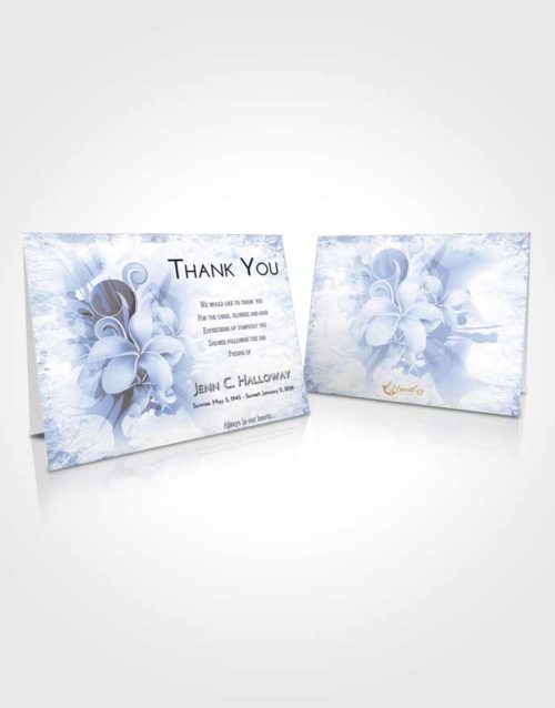 Funeral Thank You Card Template Splendid Floral Wish