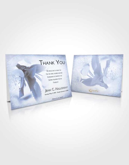 Funeral Thank You Card Template Splendid Flower of the Plume