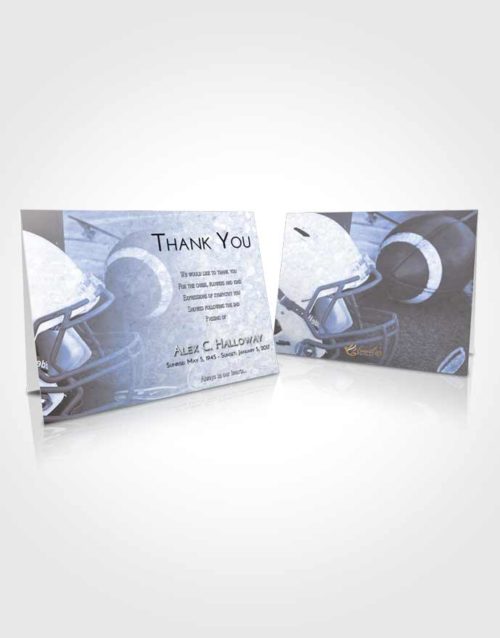 Funeral Thank You Card Template Splendid Football Party