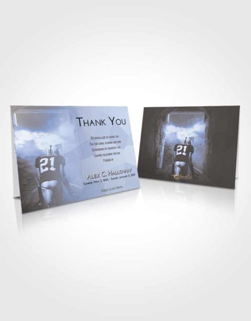 Funeral Thank You Card Template Splendid Football Victory