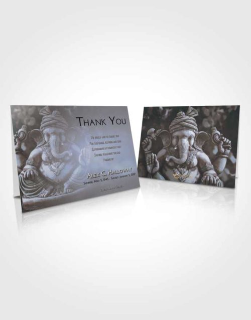 Funeral Thank You Card Template Splendid Ganesha Surprise