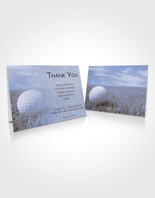 Funeral Thank You Card Template Splendid Golf Serenity