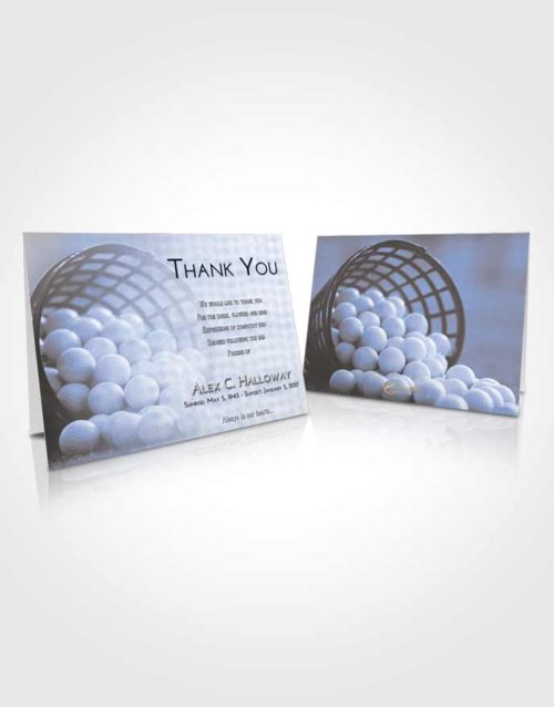 Funeral Thank You Card Template Splendid Golf Tranquility