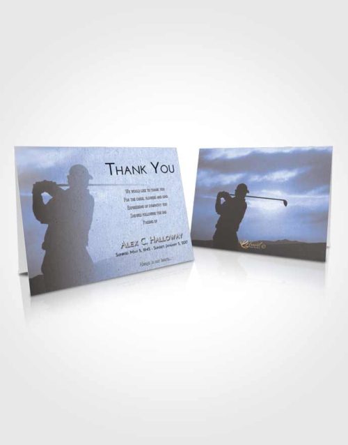 Funeral Thank You Card Template Splendid Golfing Peace