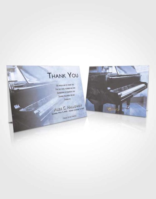 Funeral Thank You Card Template Splendid Grand Piano