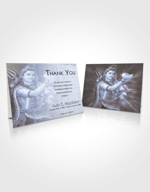 Funeral Thank You Card Template Splendid Lord Shiva Excellence