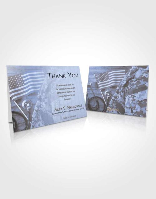 Funeral Thank You Card Template Splendid Military Medical