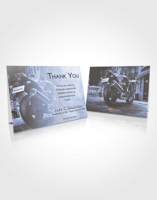 Funeral Thank You Card Template Splendid Motorcycle Dreams